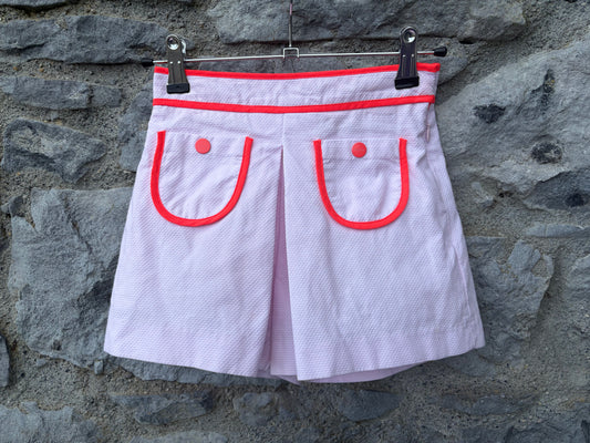 honeycomb piqué pink culottes  7-8y (122-128cm)