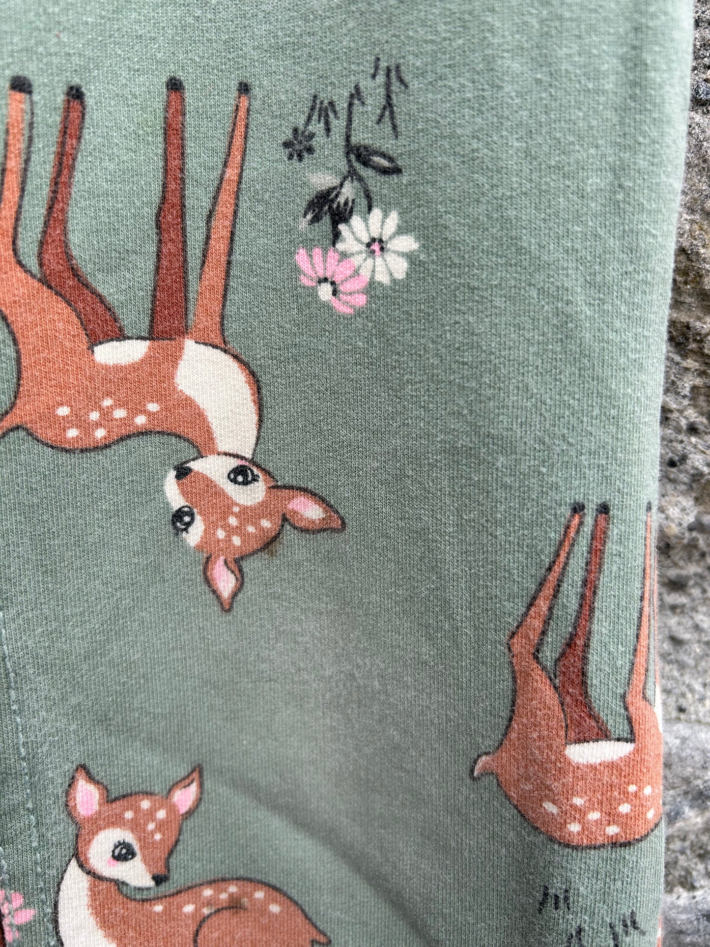 Fawn green jeggings  4-5y (104-110cm)