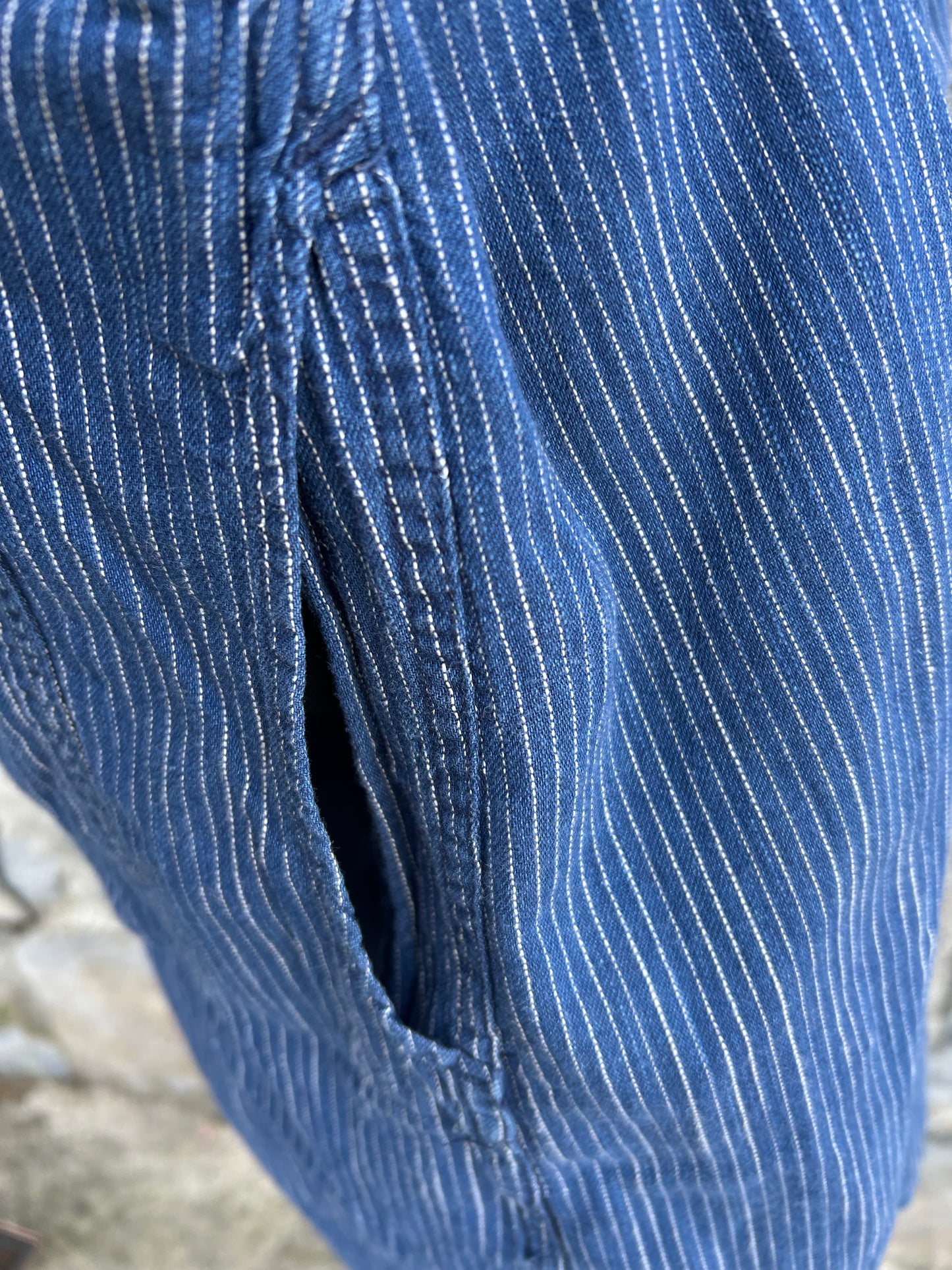 Blue stripy coat uk 14