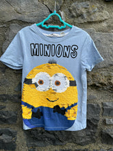 Load image into Gallery viewer, Minion sequin t-shirt  7y (122cm)
