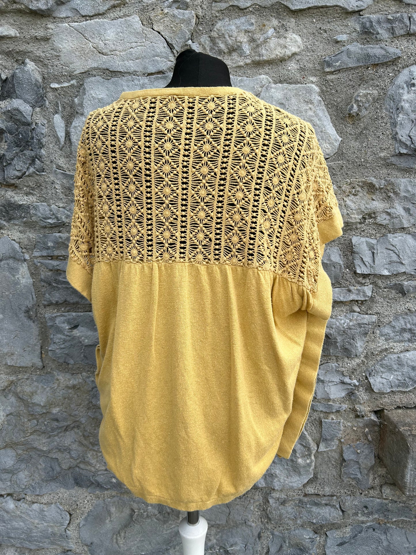 Mustard knitted top uk 10-12