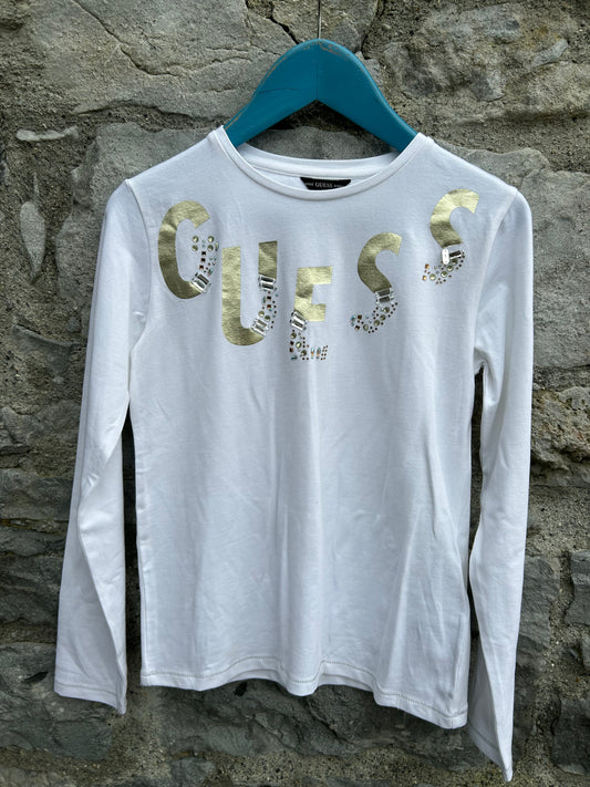 Gold logo white top 10y (140cm)