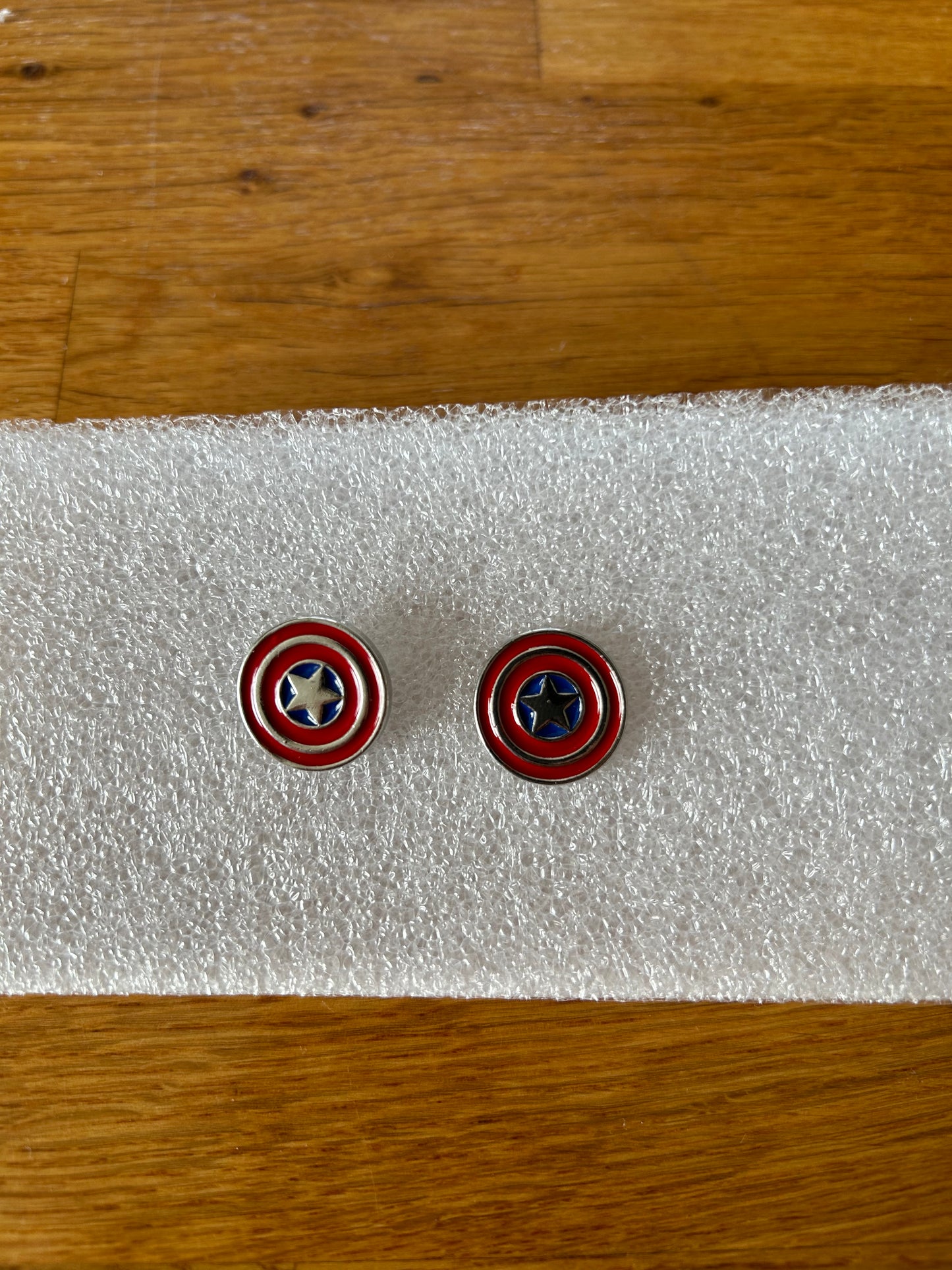 Captain America Shield cufflinks