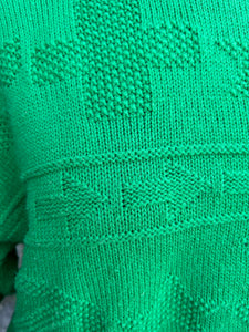 80s green jumper uk 12-14