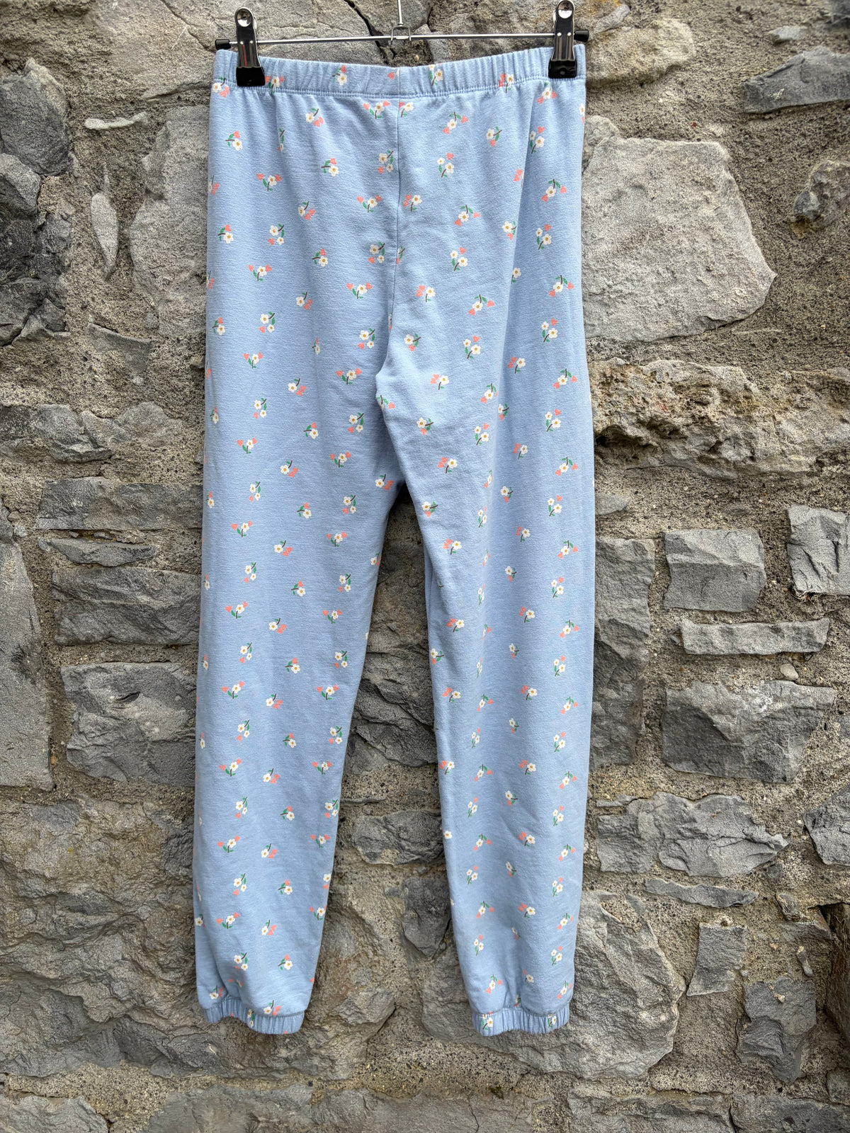 Blue floral sweat pants 12y (152cm)