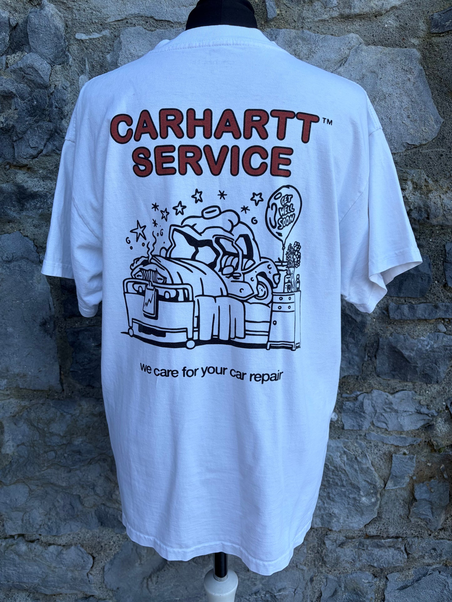 Carhartt service white t-shirt Small