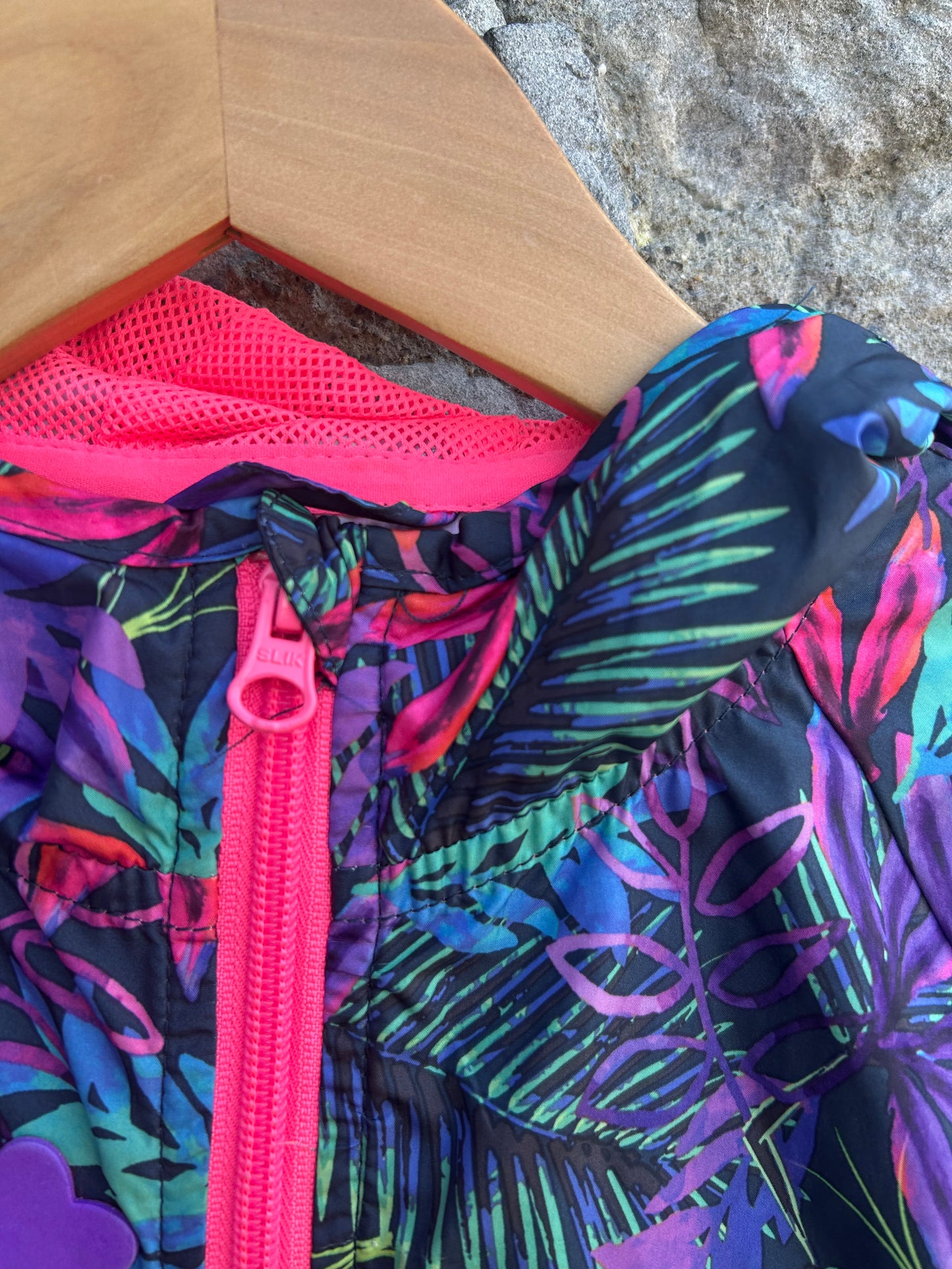Tropical leaves light jacket 9-10y (134-140cm)