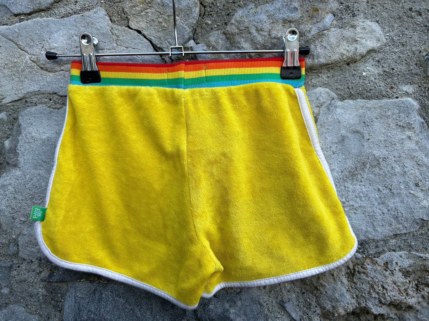 Yellow Terry shorts  7-8y (122-128cm)