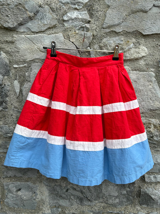 Red&blue skirt 8y (128cm)