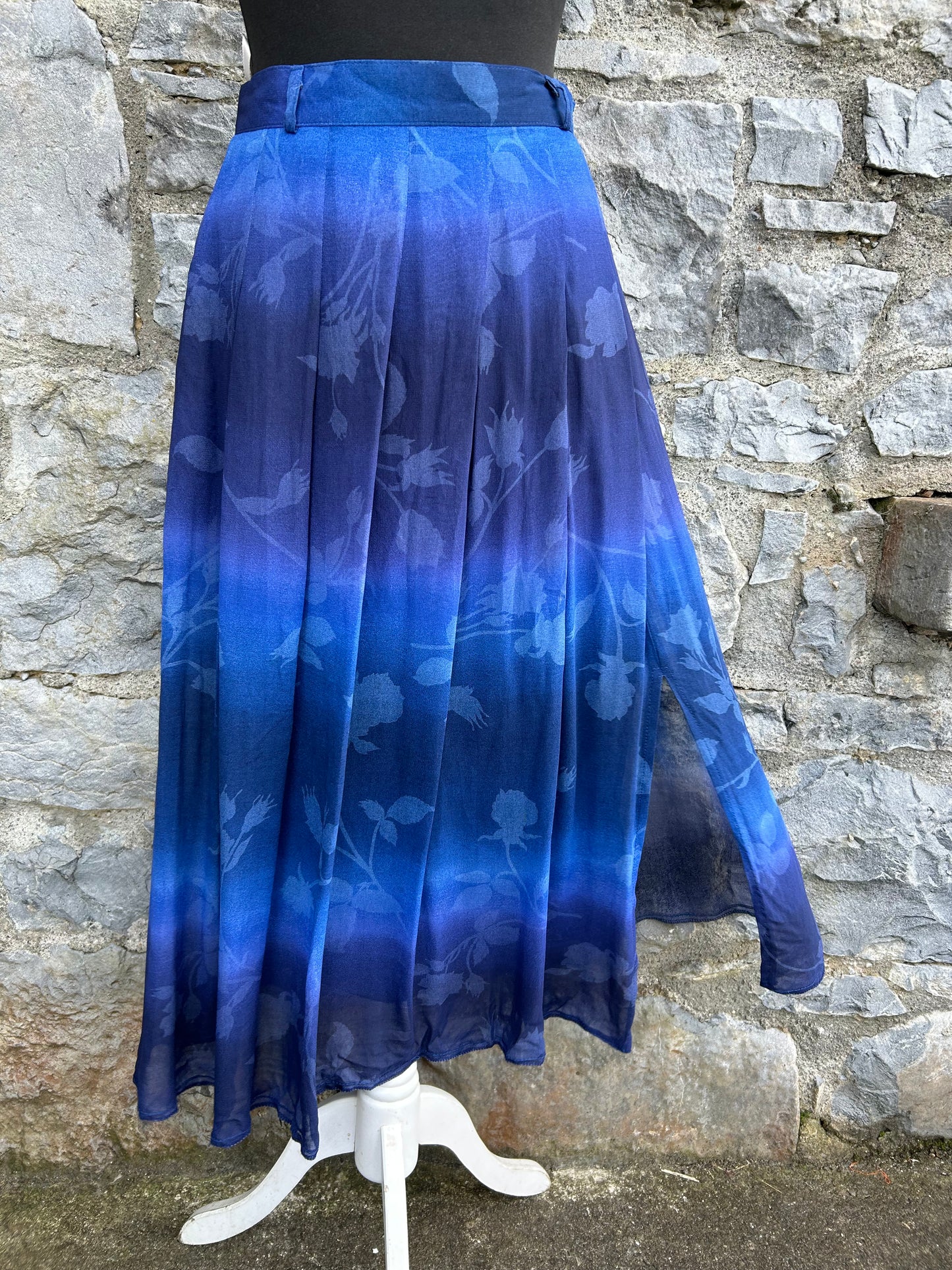 90s blue ombré skirt uk 8-10