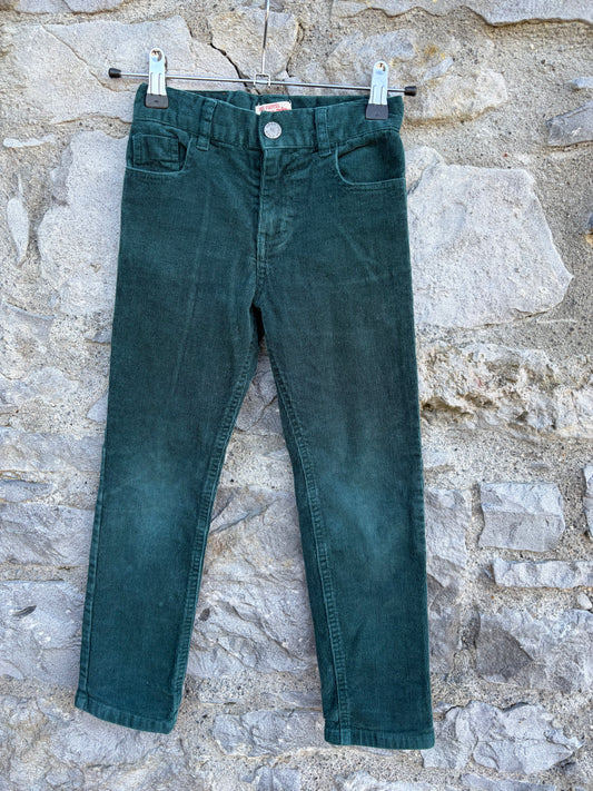 Forest green cords  5-6y (110-116cm)