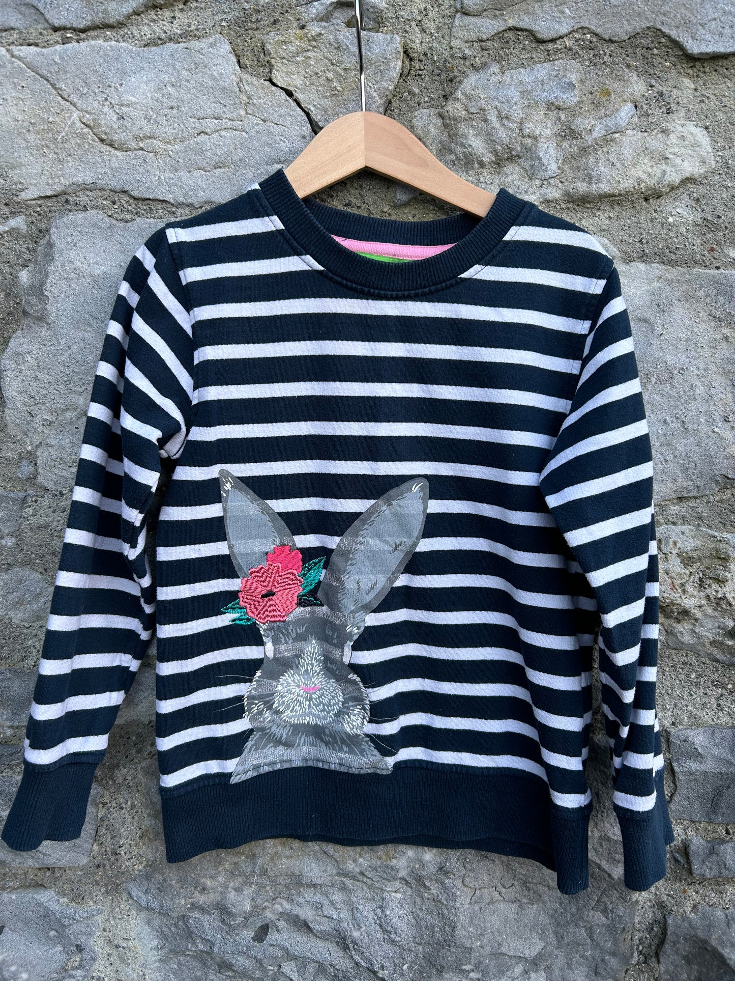 Stripy bunny sweatshirt   5-6y (110-116cm)