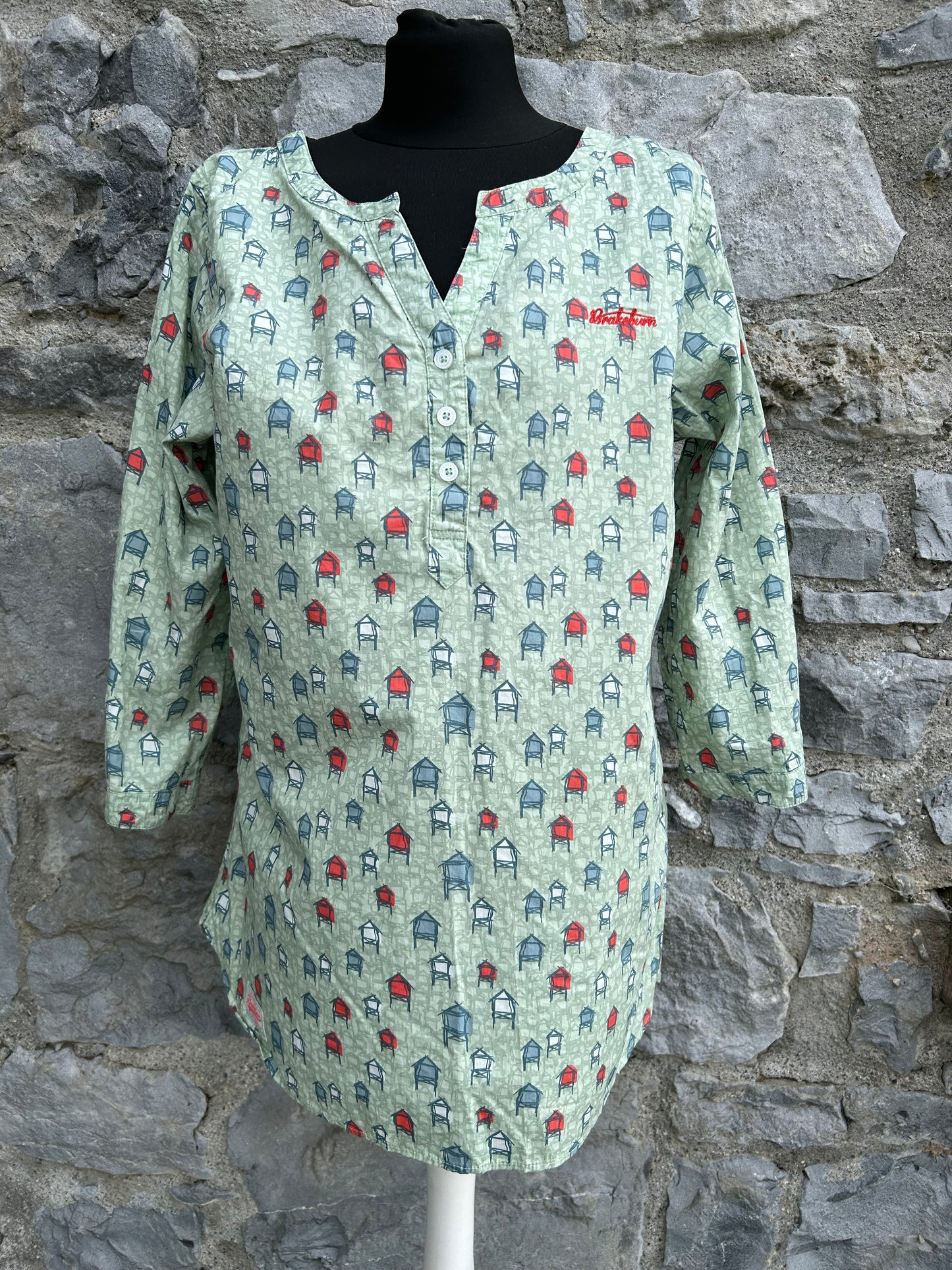 Beach huts green tunic uk 12-14