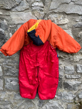 Load image into Gallery viewer, 90s Red&amp;orange winter suit  9-12m (74-80cm)
