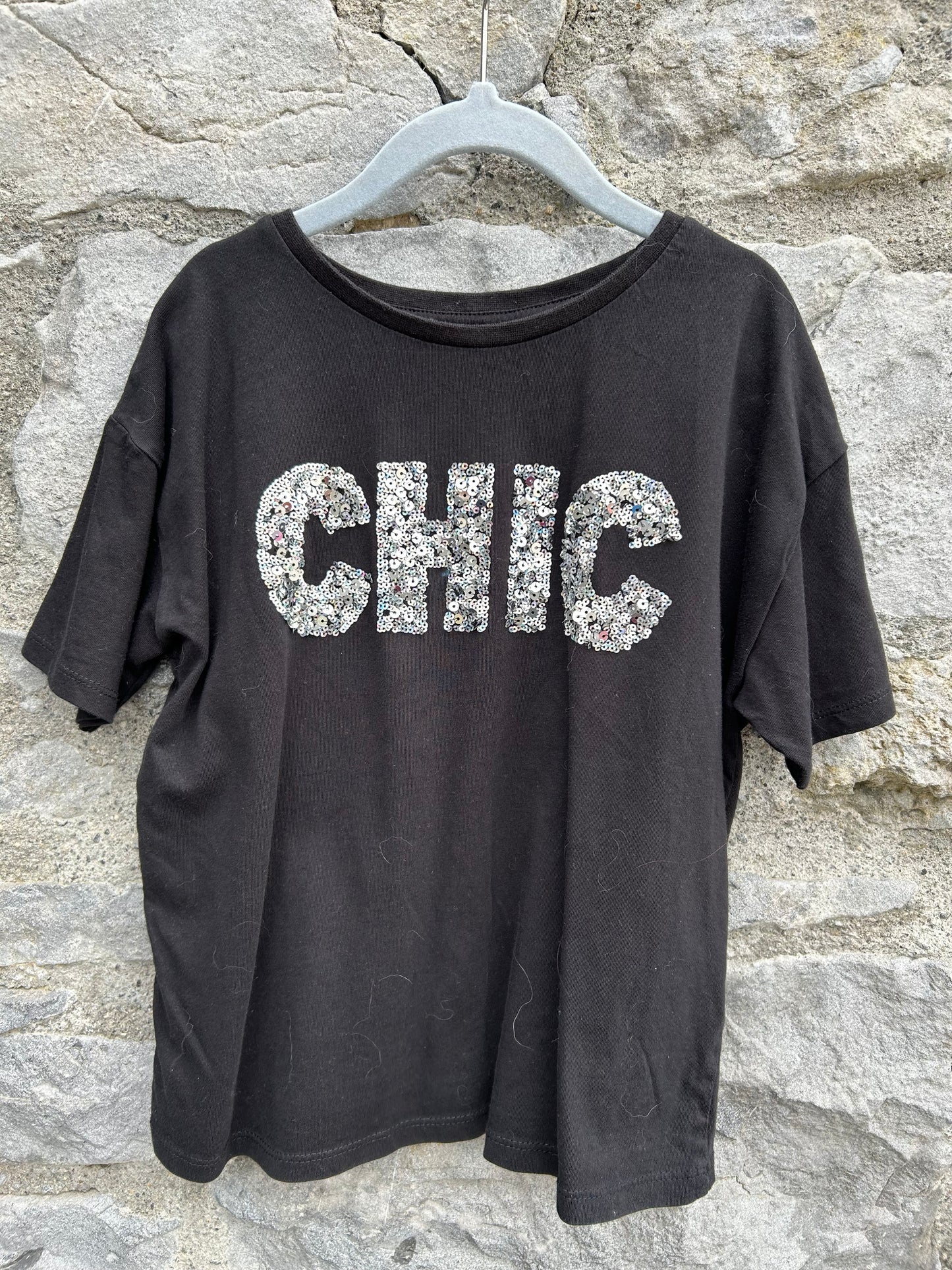 Chic black T-shirt 9-10y (134-140cm)