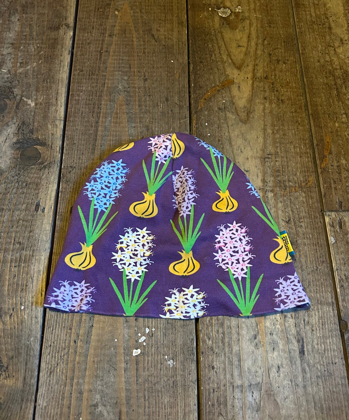 Purple floral hat  1-4y (80-104cm)