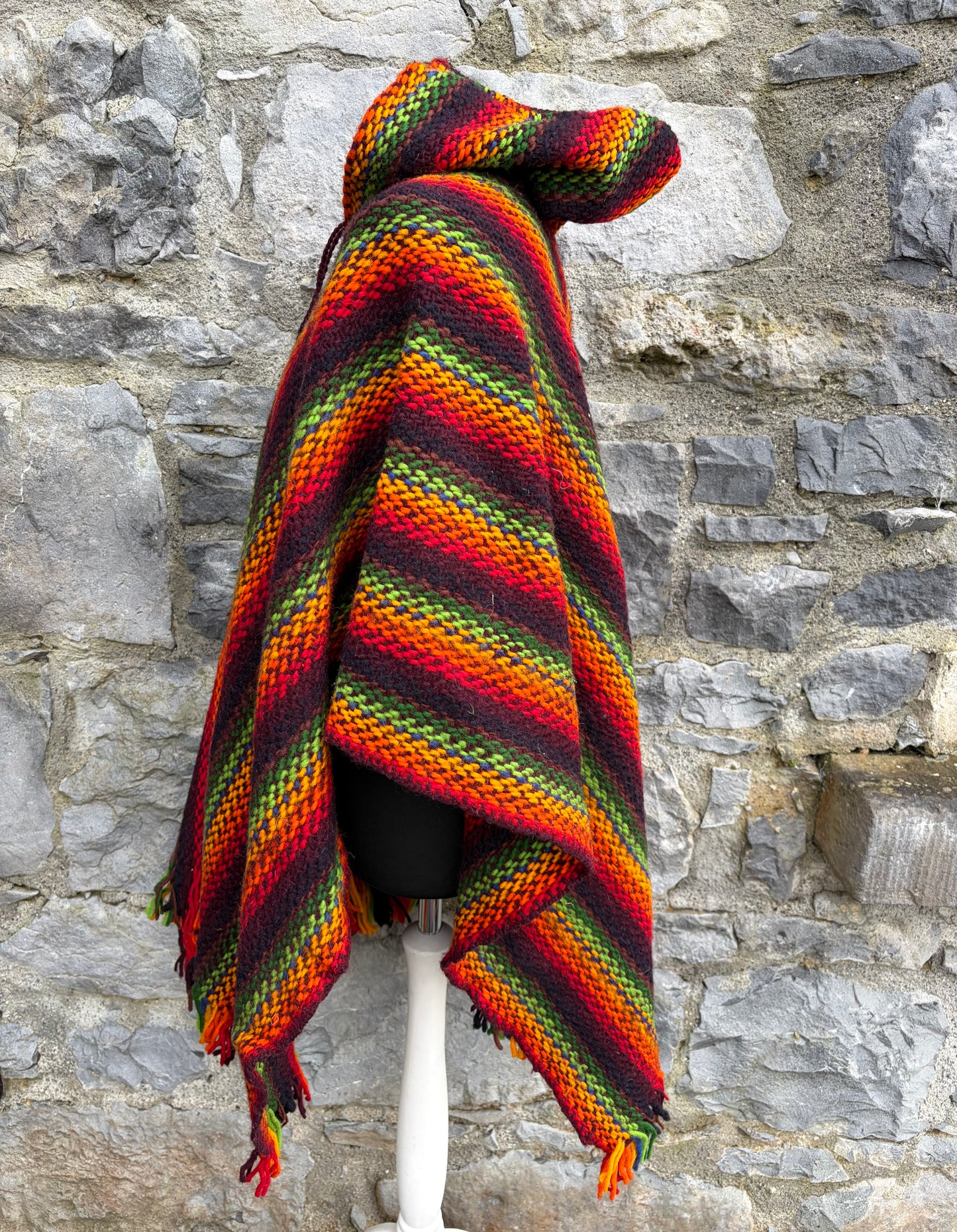 Rainbow poncho