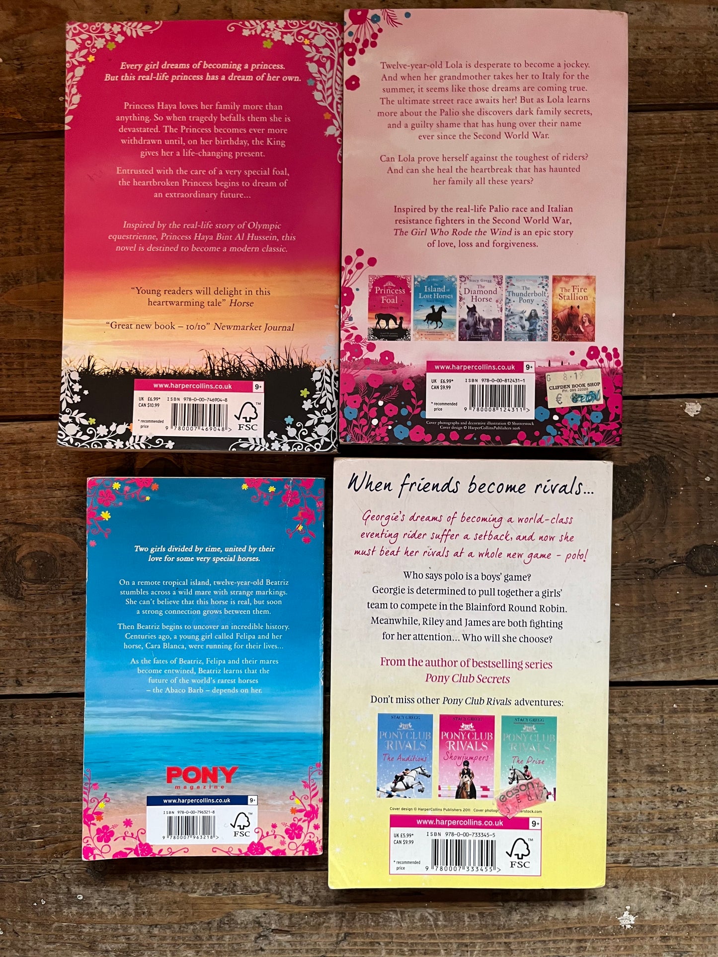 Pony book set by Stacey Gregg