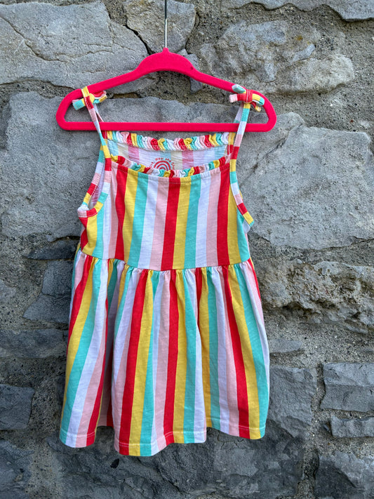 Rainbow stripes summer  top 5-6y (116cm)