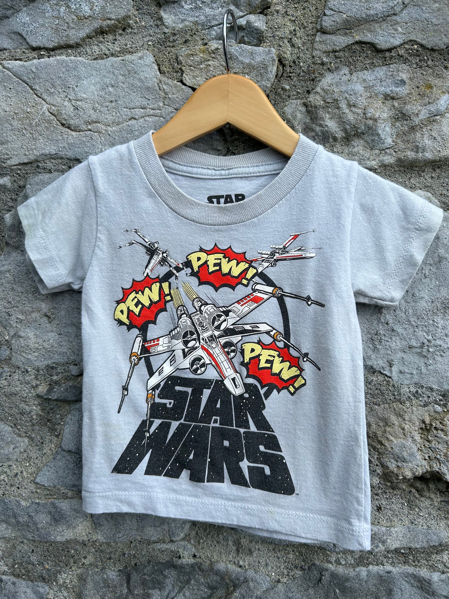 Pew! Pew! grey T-shirt   12-18m (80-86cm)