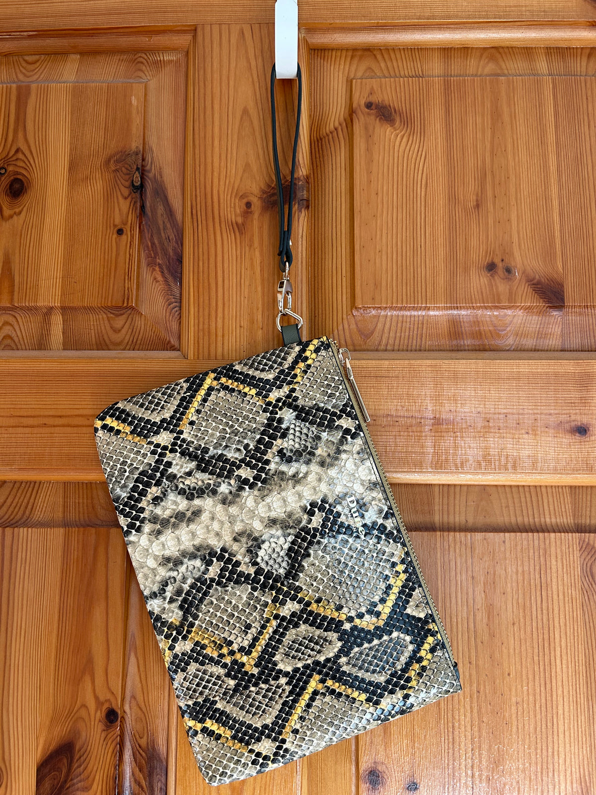 Snake print purse