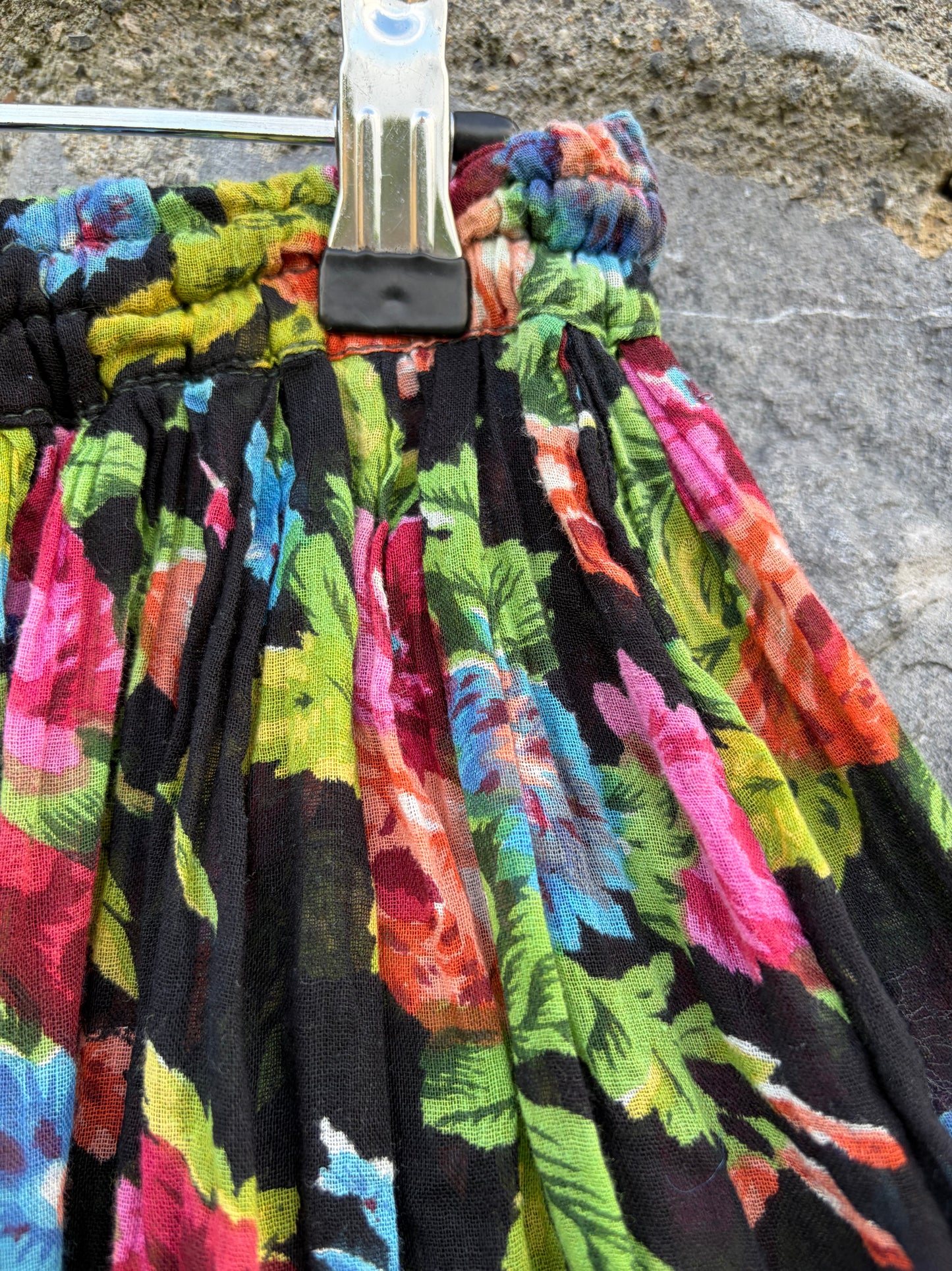 90s sheer floral skirt uk 10-12