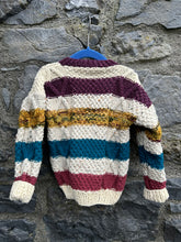 Load image into Gallery viewer, Aran style woolly cardigan  2-3y (92-98cm)
