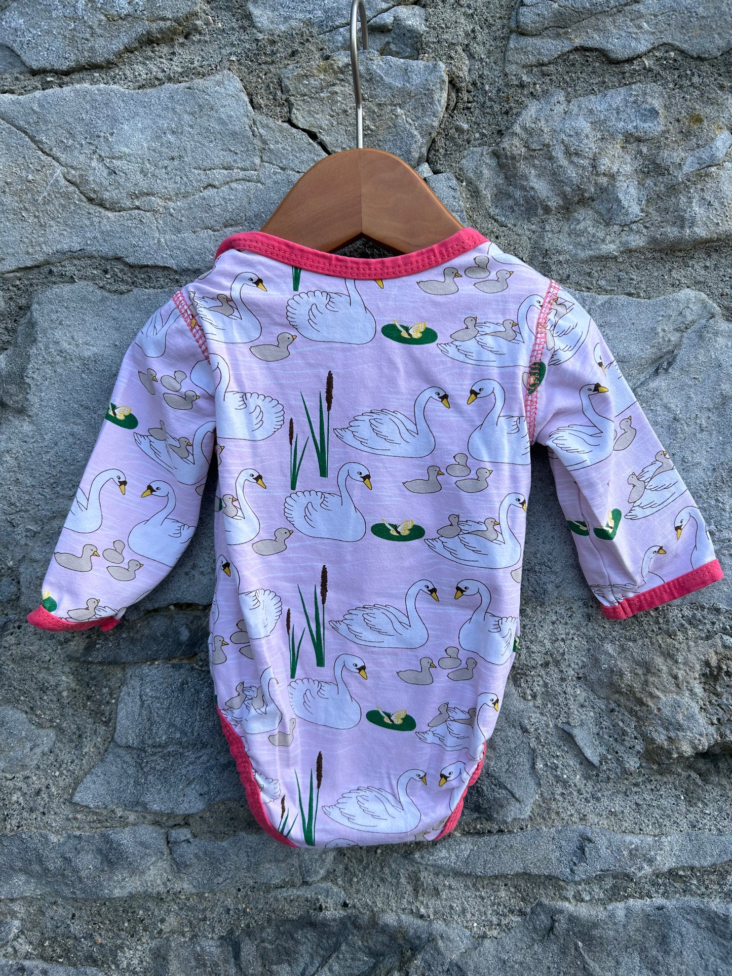 Swans pink vest  3-6m (62-68cm)