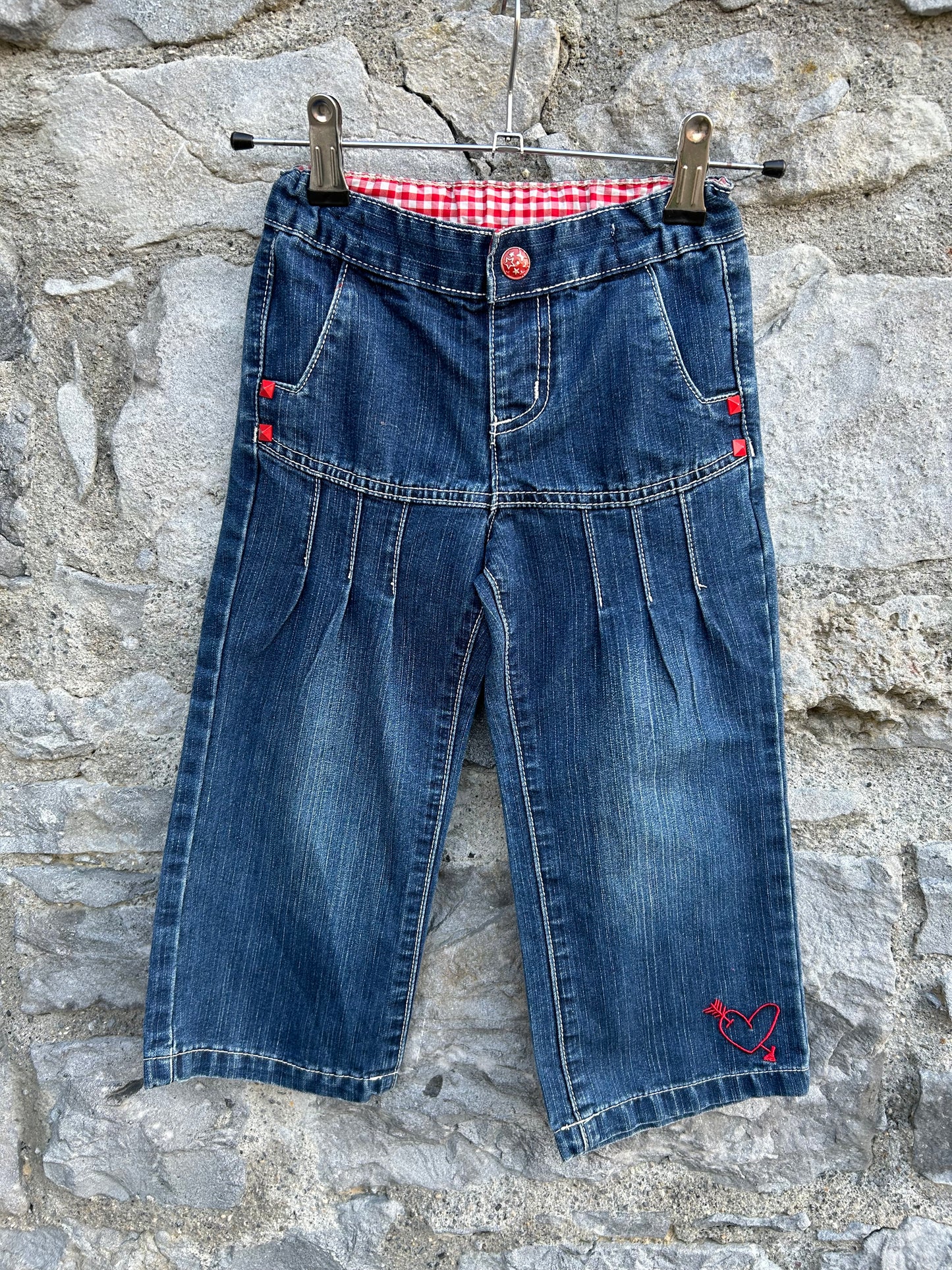 Y2K navy jeans  2-3y (92-98cm)