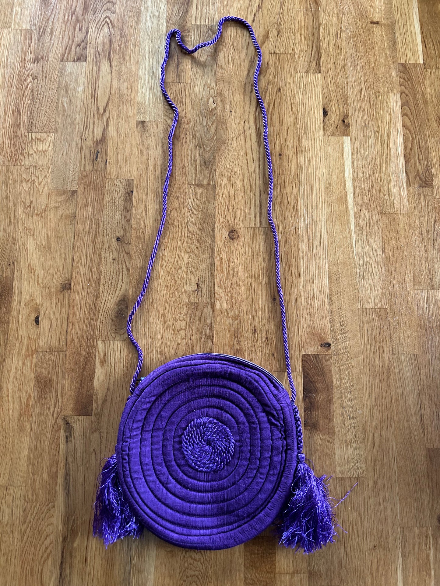 Purple circle bag