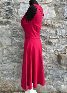 50s style Red dress uk 8