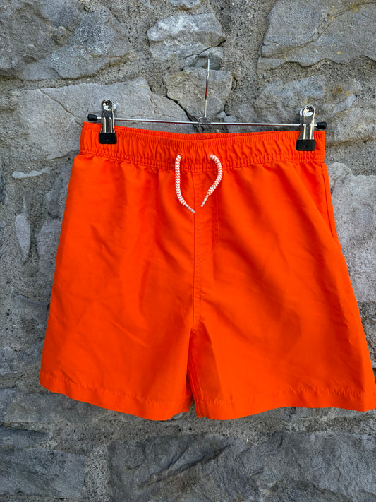 Orange swim shorts  9-10y (134-140cm)