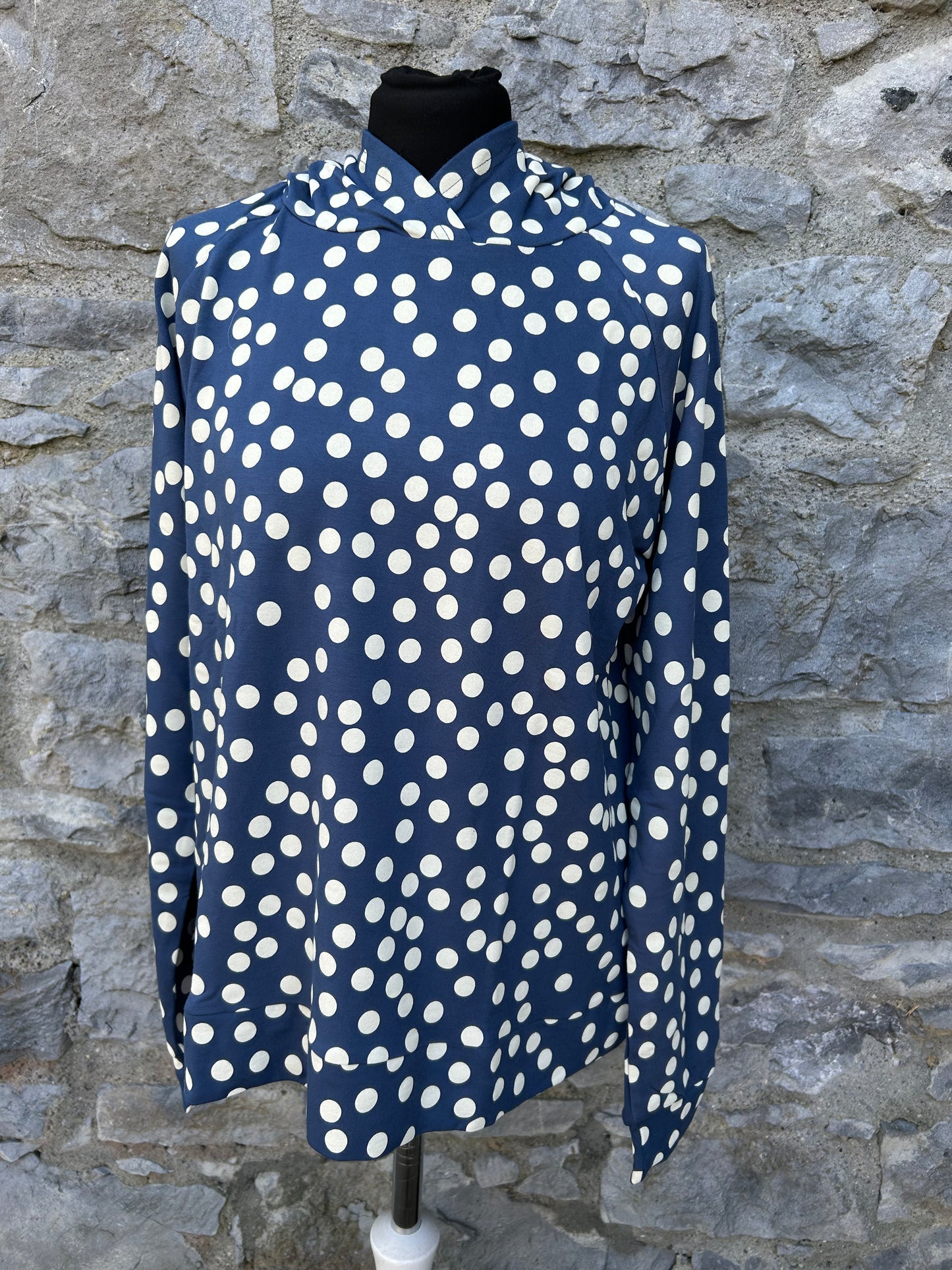 Mega dots navy hoodie uk 12