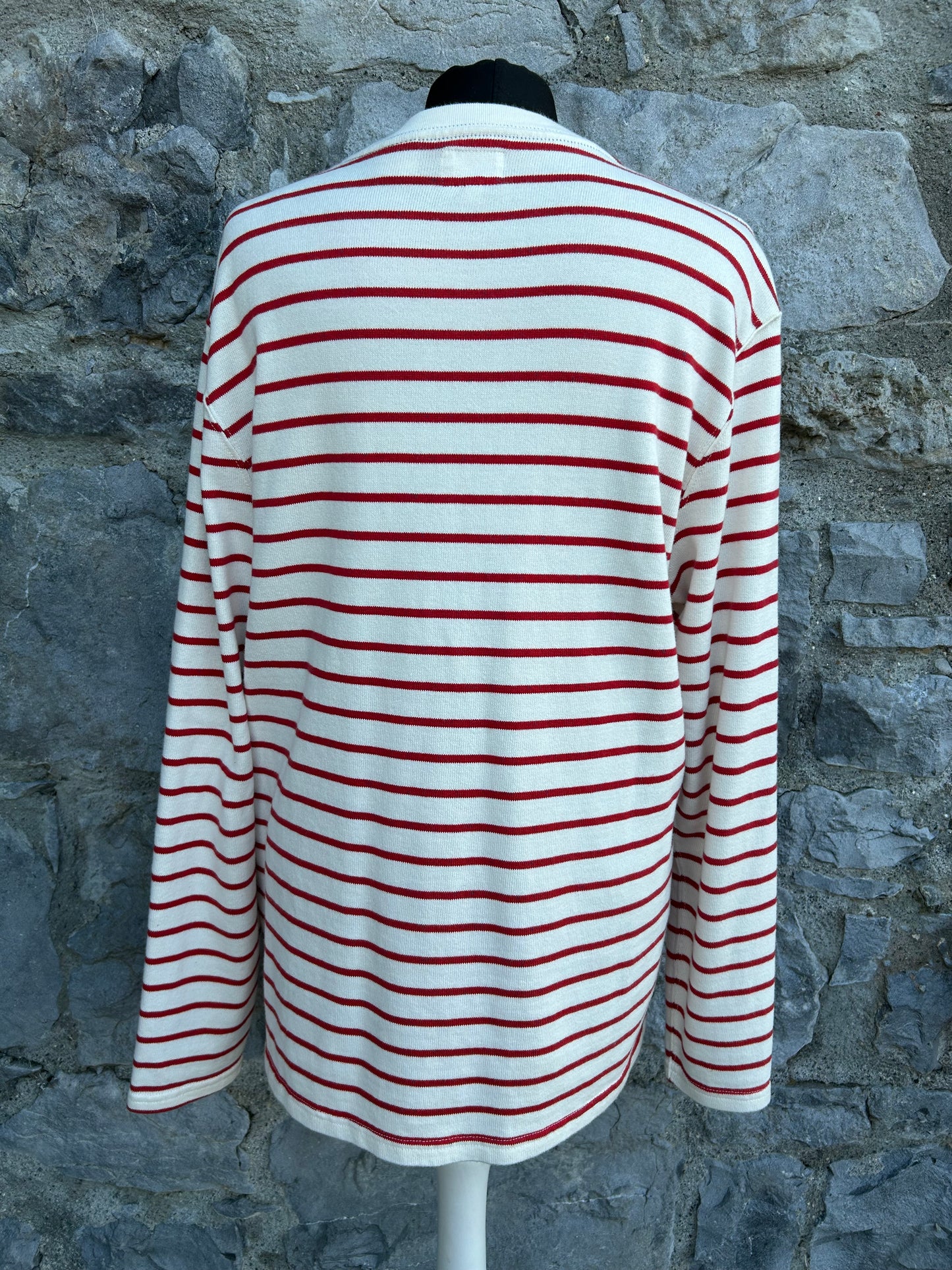 Red stripy top  M/L