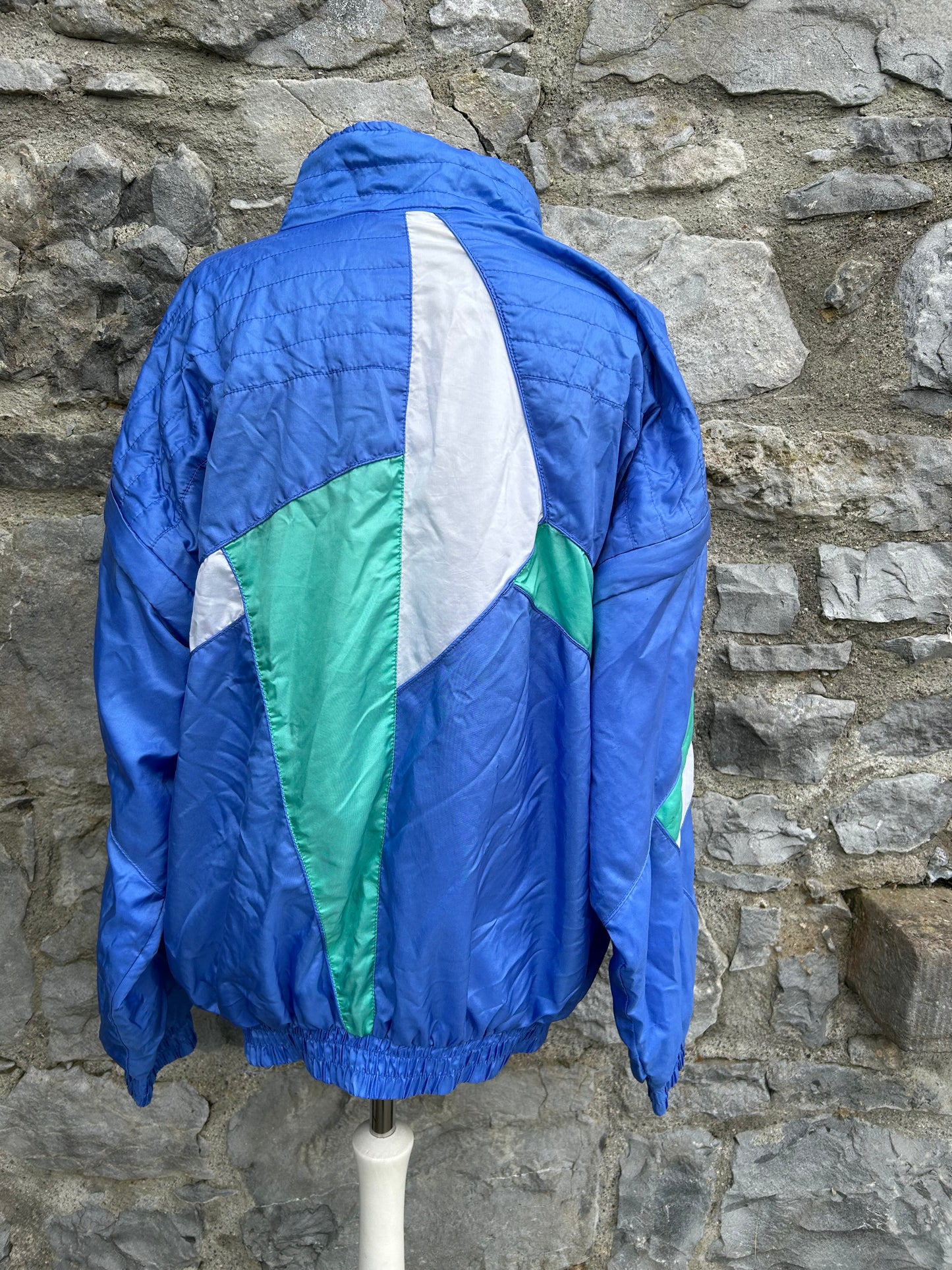 80s blue shell jacket   Large