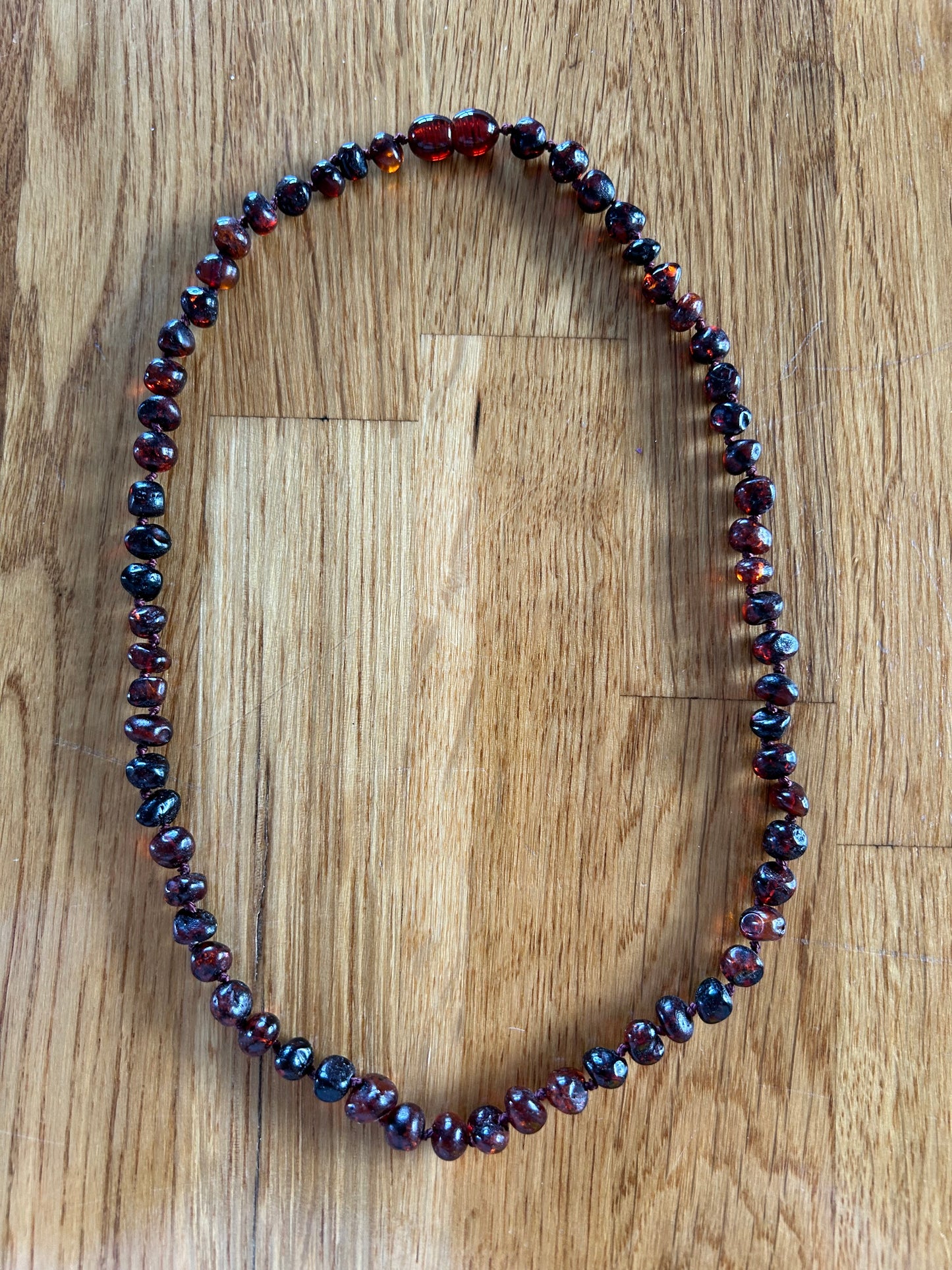 Dark amber necklace