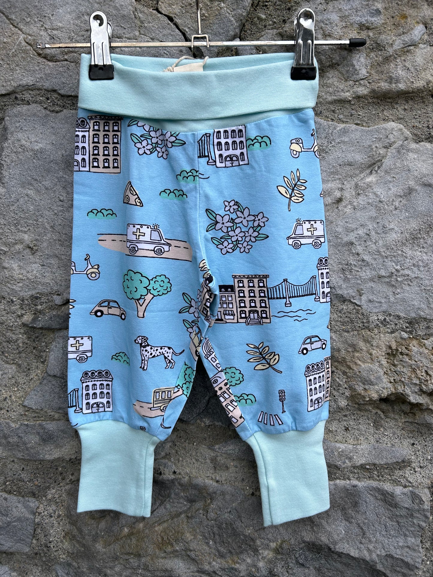 City life blue rib pants   9-12m (74-80cm)