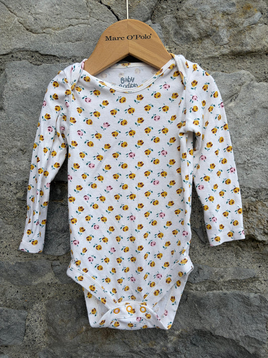 MB Roses white vest 12-18m (80-86cm)
