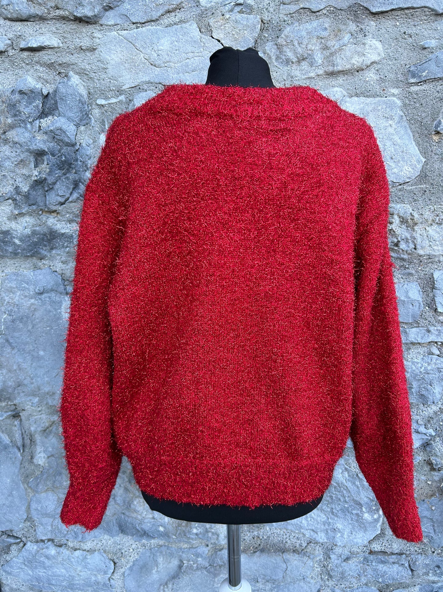 Red sparkly jumper uk 12-14