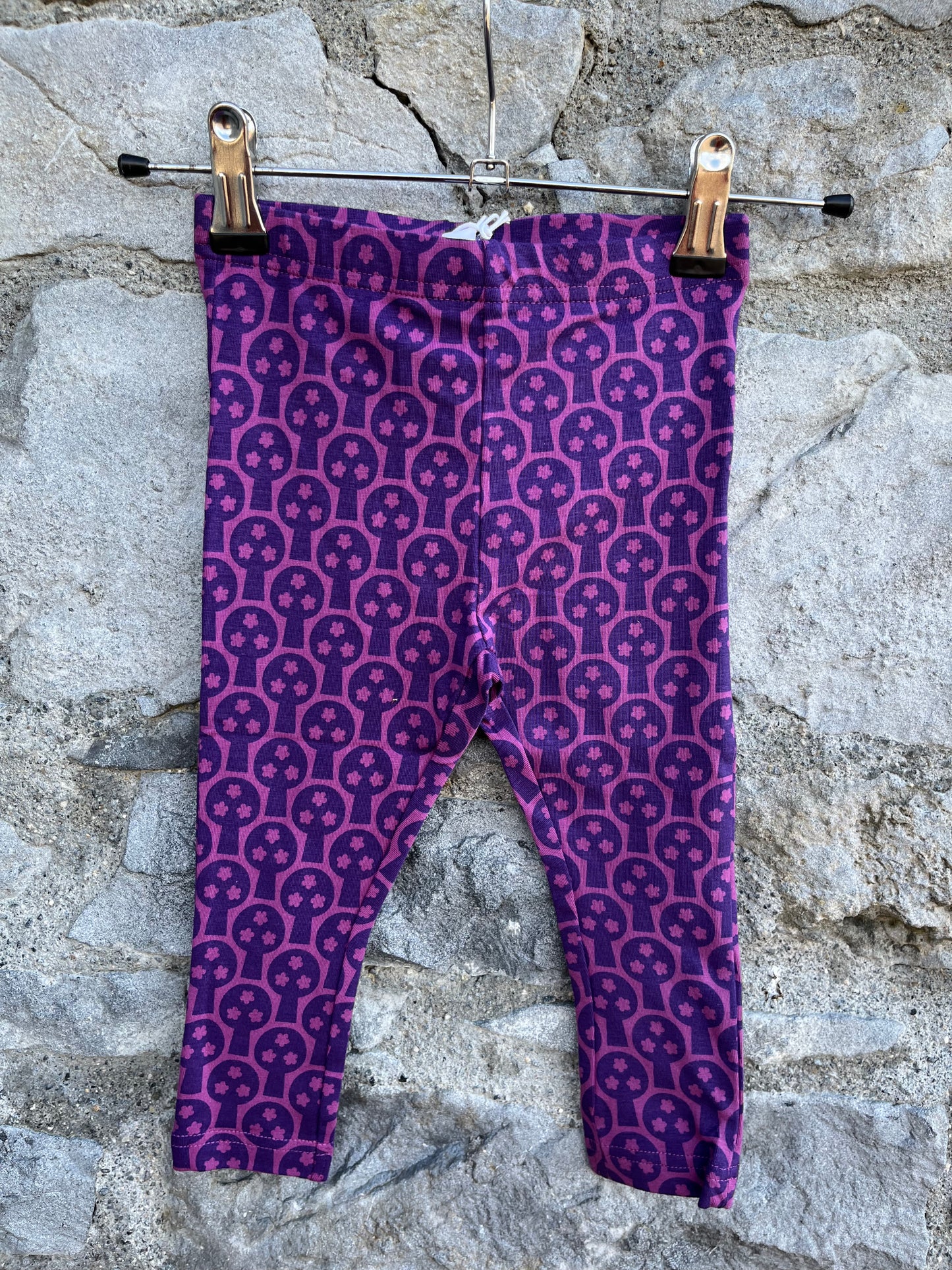 Purple trees leggings  9-12m (74-80cm)