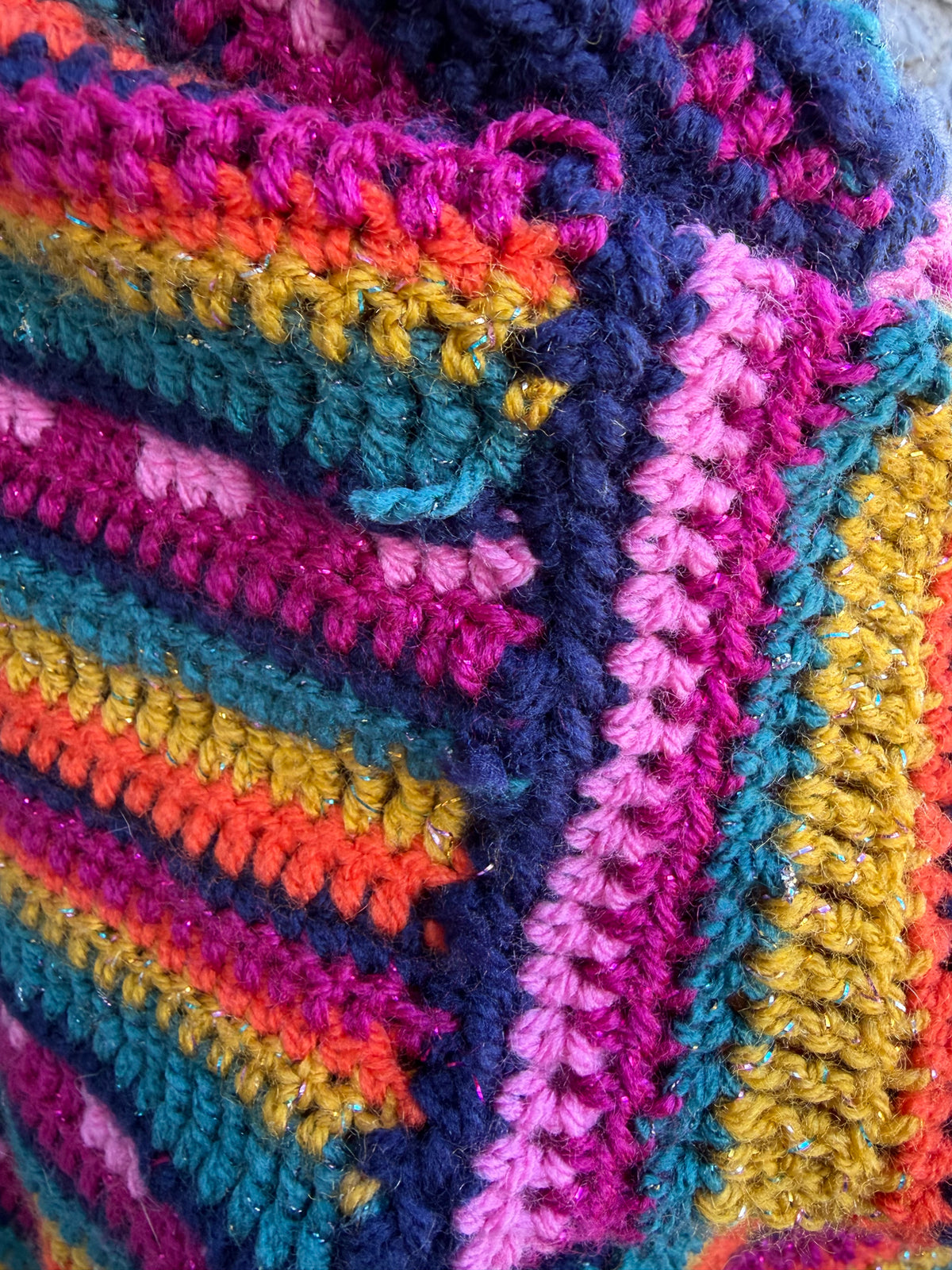 Colourful stripy cropped jumper uk 8-10