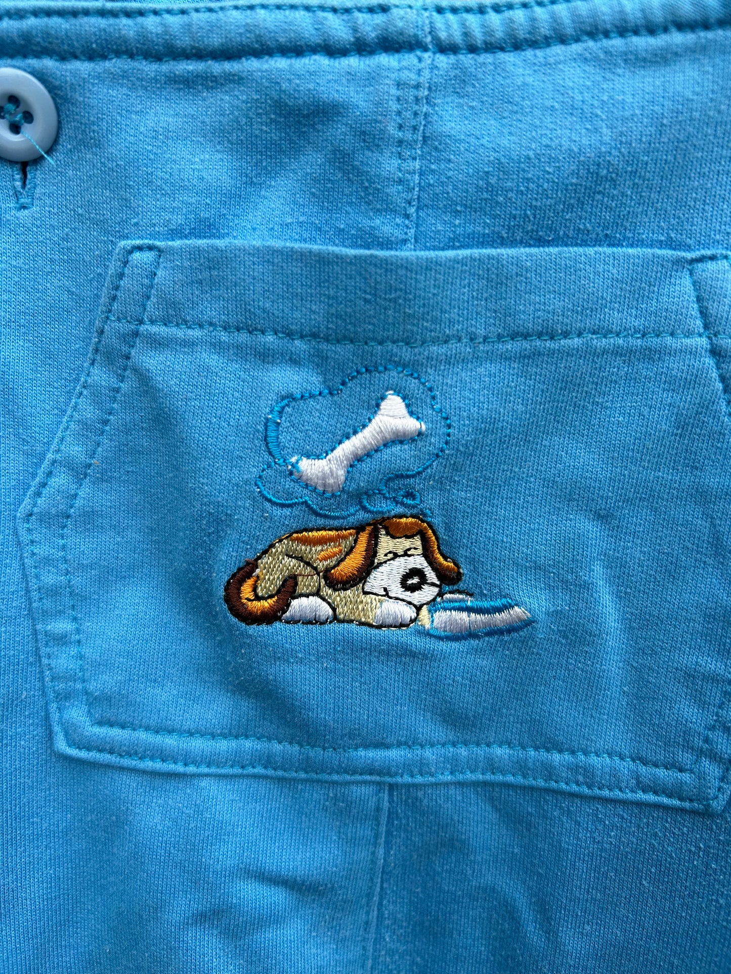 90s blue dungarees 12-18m (80-86cm)