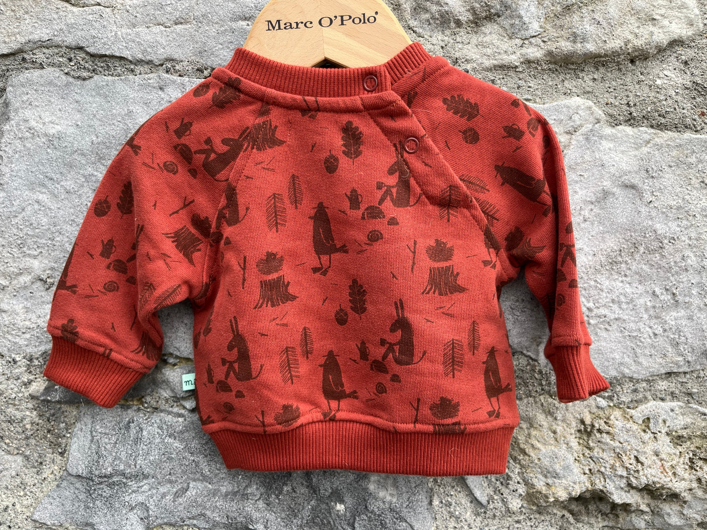 Forest animals sweatshirt  0-3m (56-62cm)