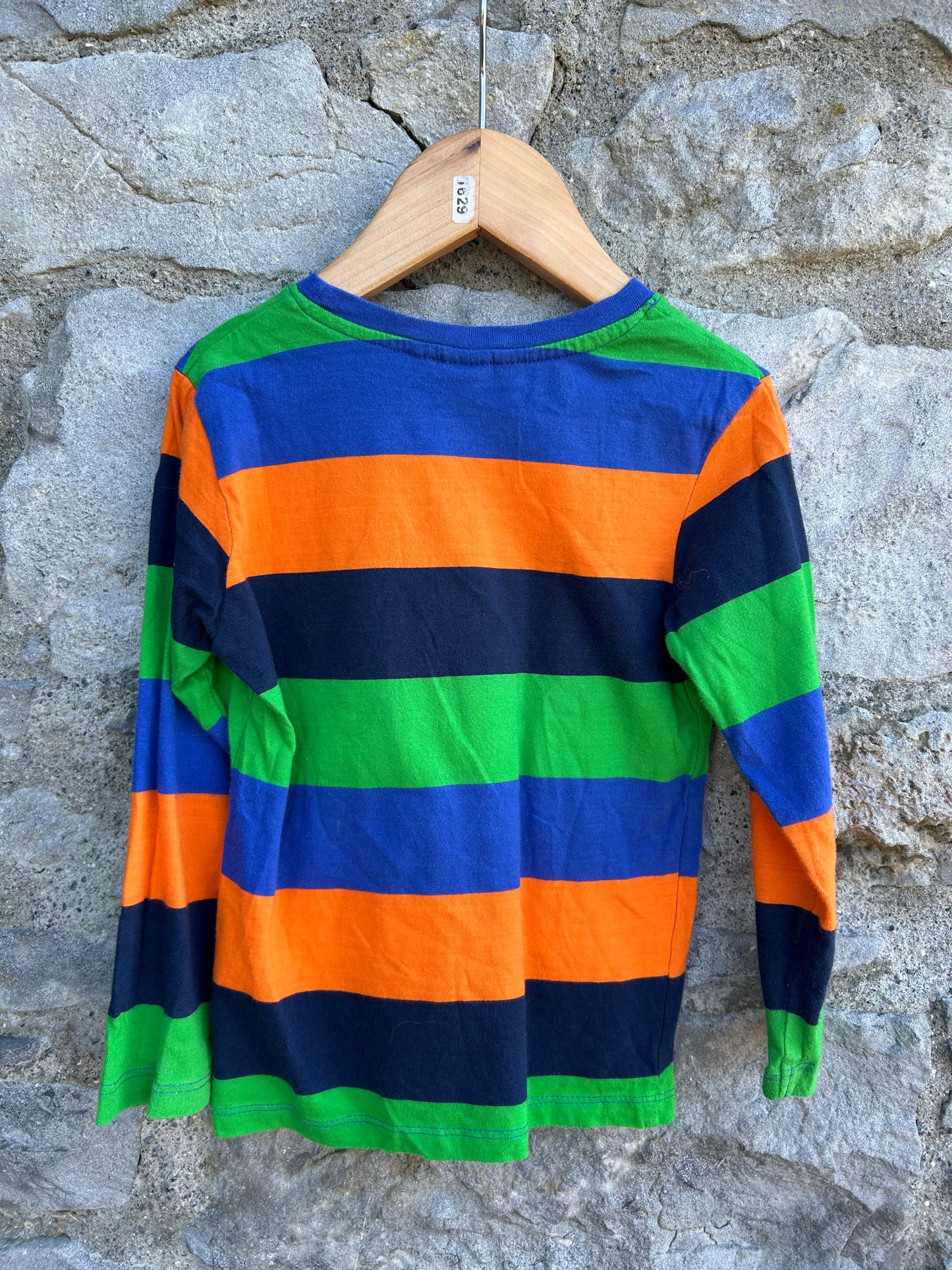 Blue&orange stripy top 2-4y (98-104cm)