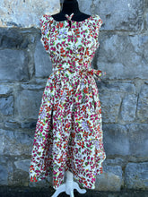 Load image into Gallery viewer, 80s floral dress uk 6-8
