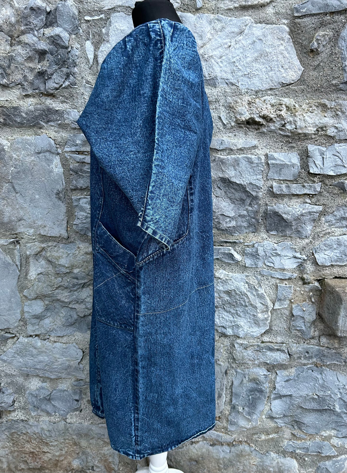 80s denim dress uk 14