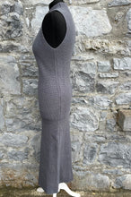 Load image into Gallery viewer, Grey knitted maxi dress uk 8
