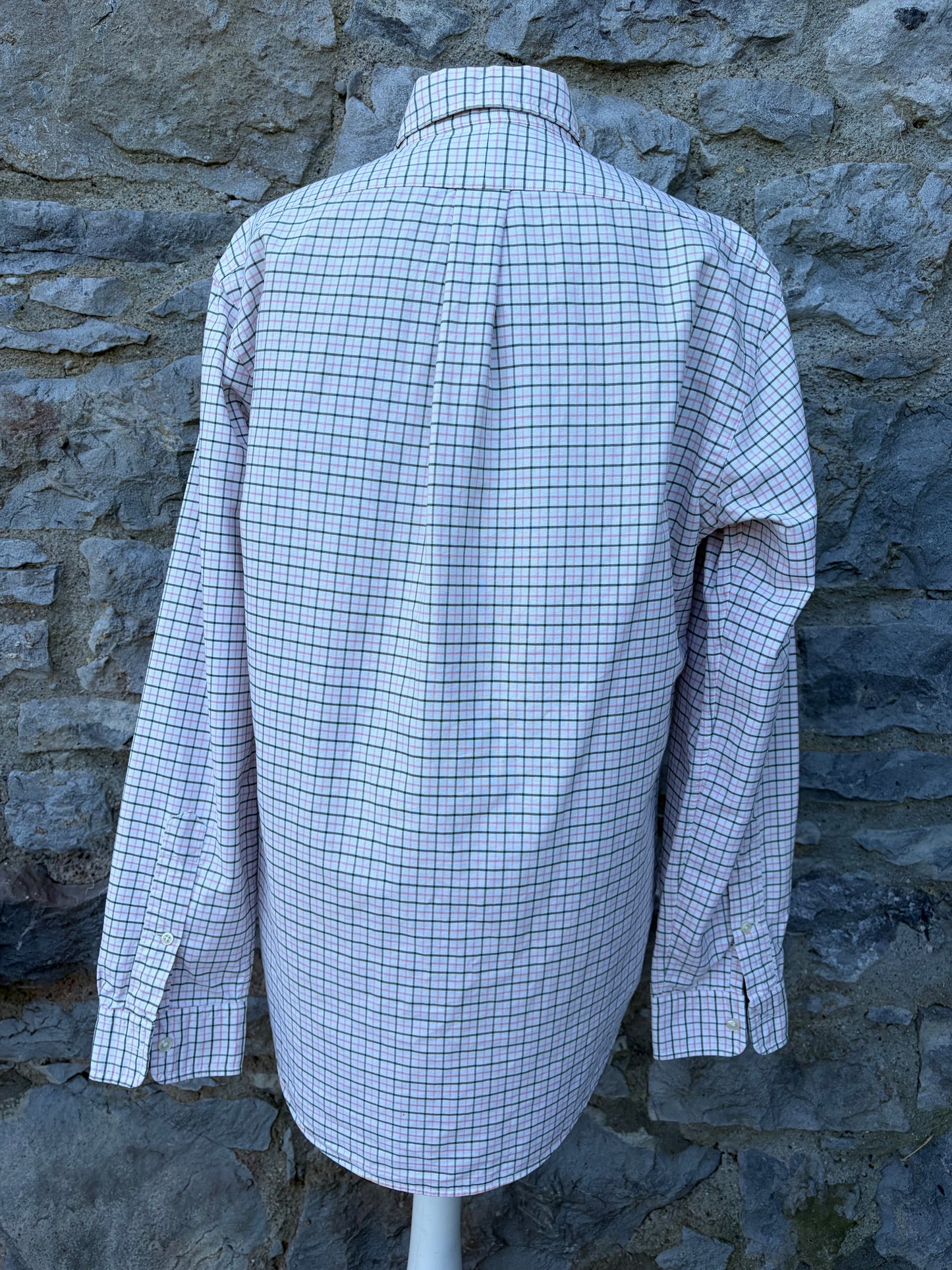 RL pink check shirt Medium