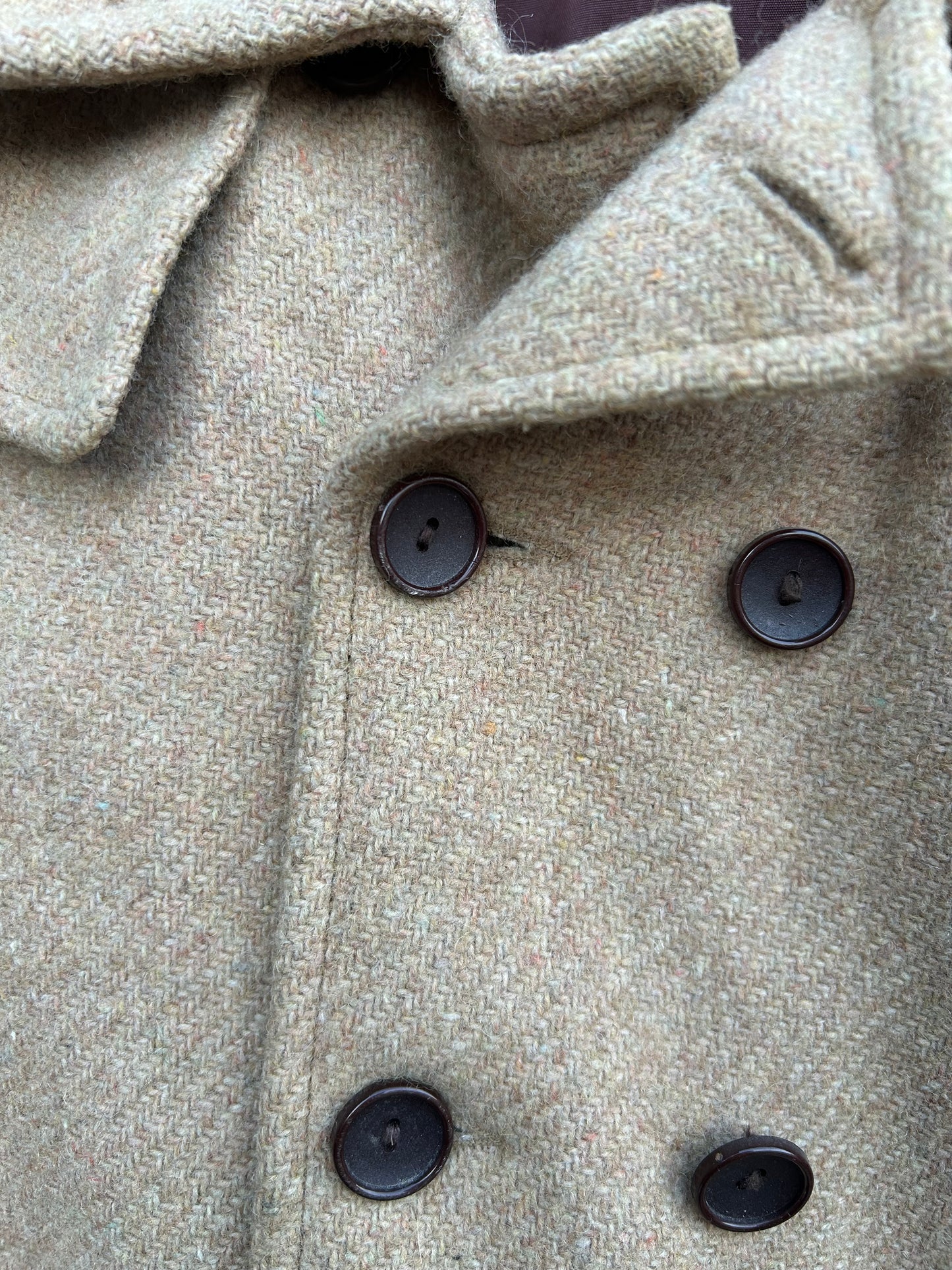 Camel double-breasted woolen coat  6y (116cm)
