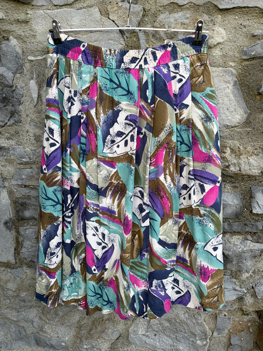 80s colourful abstract skirt uk 14